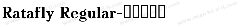 Ratafly Regular字体转换